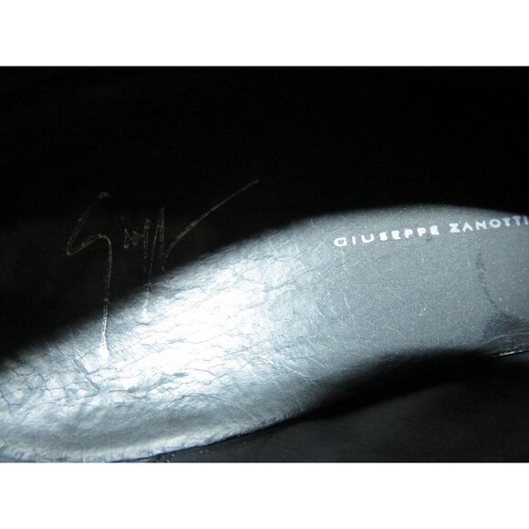 Giuseppe Zanotti Python Embossed Italian Leather Devon Skate Shoes Sneakers 38 o - Picture 10 of 10